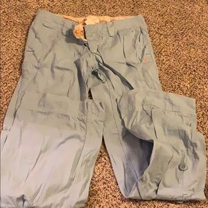 Light blue with white pin stripe American eagle